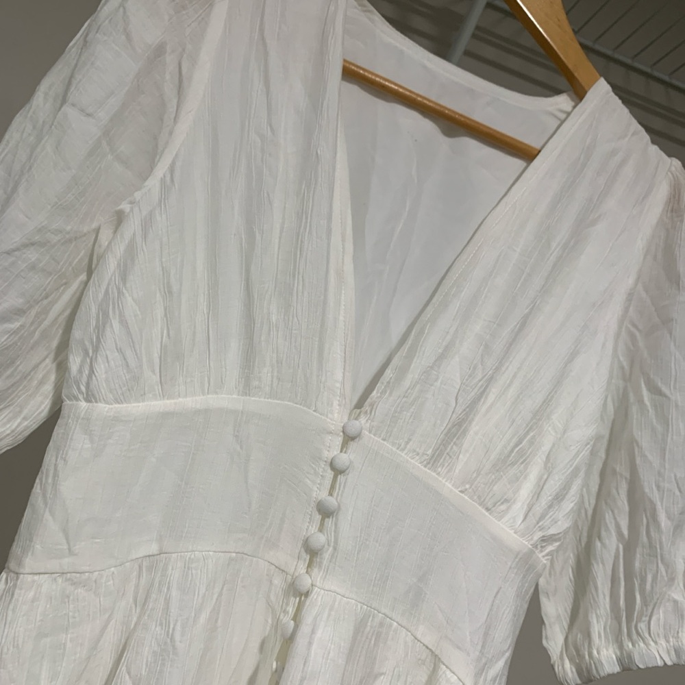 Commense White Maxi Dress